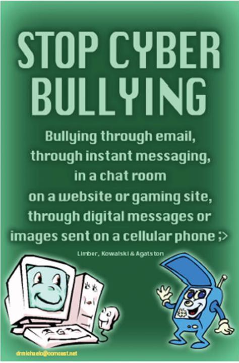 Everybody should act now to stop cyberbullying.